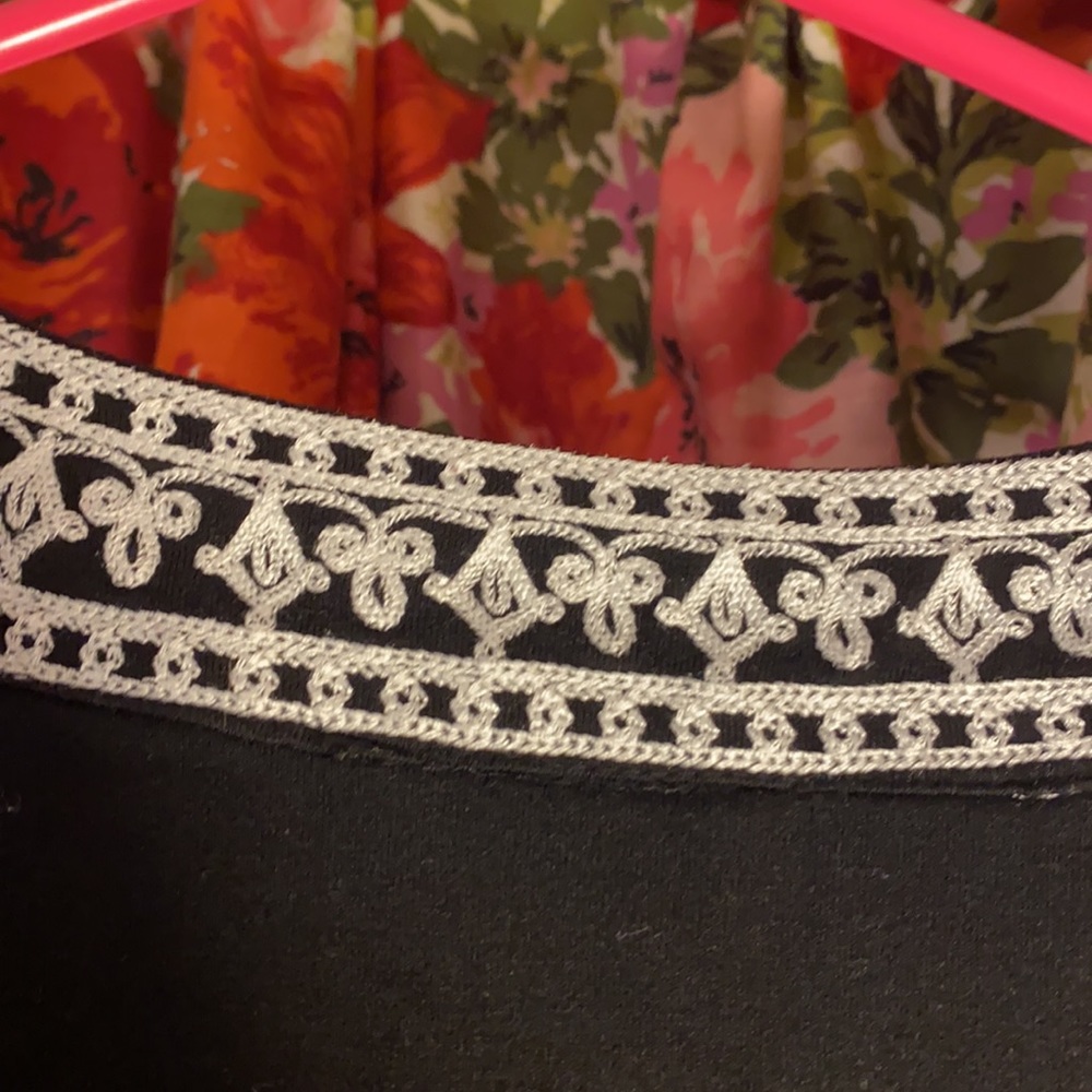INC Dress Embroidered Black and White size petite small - Picture 6 of 11